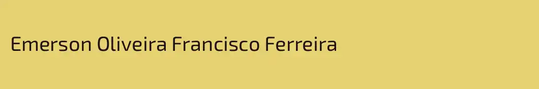 Emerson Oliveira Francisco Ferreira